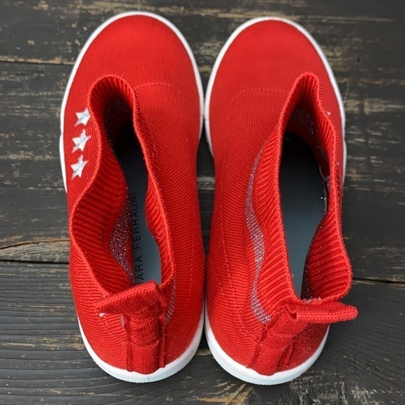 Chiara Ferragni Red Sock Sneakers Size 36 - Picture 7 of 8